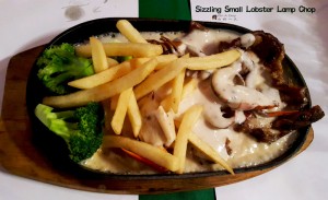 Sizzling Small Lobster Lamb Chop 铁板小龙虾烤羊排